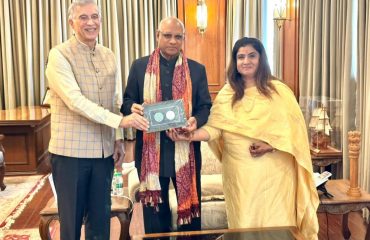 22.03.2023 : Provost of HSNC University Dr Hiranandani and VC Dr Bagla meets Governor