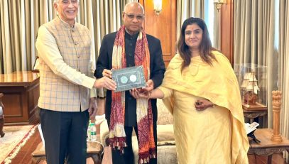22.03.2023 : Provost of HSNC University Dr Hiranandani and VC Dr Bagla meets Governor