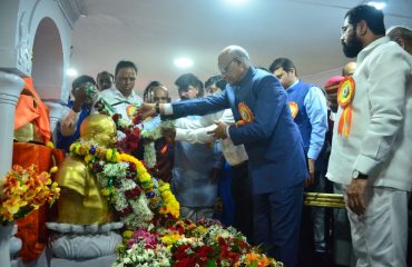14.04.2023: Governor, CM, Dy CM offer tributes to Dr Ambedkar at Chaityabhumi