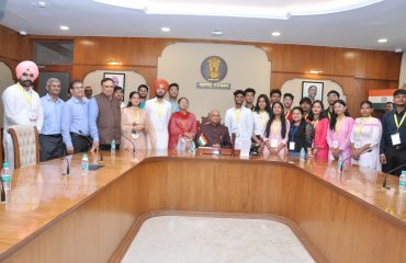 45 Youths from Punjab meet Governor under 'Yuva Sangam'