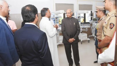 Governor visited the Bel Air Super Speciality Hospital in Vai, Satara
