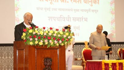 Governor administered the oath to Justice Dhanuka as the Chief Justice of the Bombay High Court