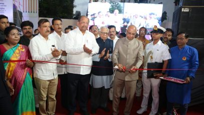 28.05.2023 : Governor Ramesh Bais inaugurated an exhibition on the life and work of Veer Savarkar