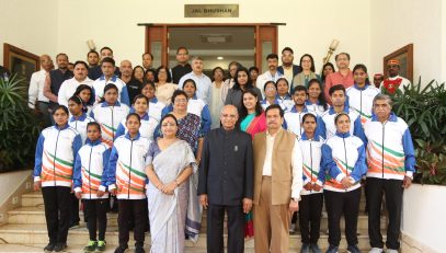 02.06.2023 : Governor gives send off to Divyang Olympicians going for Berlin Special Olympics