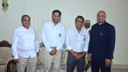 03.06.2023 : Sunil Gavaskar meets Governor