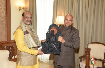 Lok Sabha Speaker Om Birla meets Governor Ramesh Bais