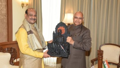 Lok Sabha Speaker Om Birla meets Governor Ramesh Bais