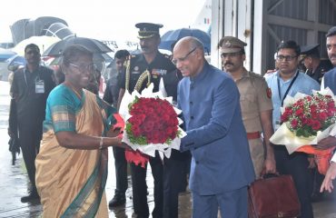 06.07.2023 : President arrives in Mumbai on a 2 day’s visit