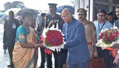 06.07.2023 : President arrives in Mumbai on a 2 day’s visit