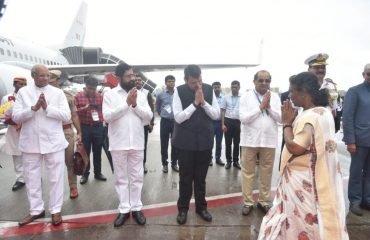 07.07.2023 : Governor, CM and Dy CM saw off the President