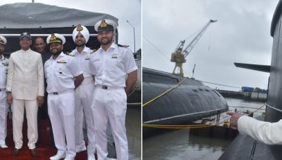 17.07.2023 : Governor visits Warship; also inspects Submarine