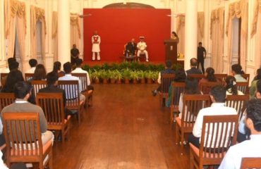 Governor interacts with Chief Minister's Fellows