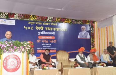 06.08.2023 : PM launches Amrit Bharat Station Scheme; Governor attends programme in Mumbai