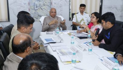 Governor presides over a meeting of senior government officials in Wardha