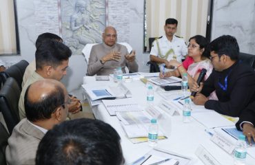 Governor presides over a meeting of senior government officials in Wardha