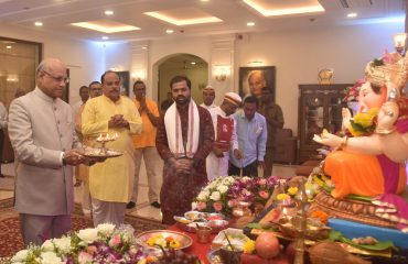 19.09.2023: Governor Ramesh Bais performs Ganesh Aarti