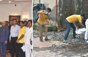 02.10.2023 : गांधी जयंती निमित्त राजभवन येथे स्वच्छता मोहीम