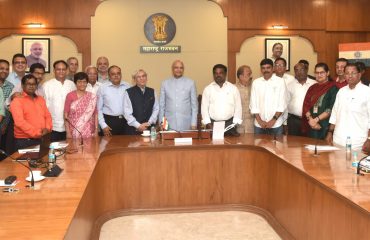 03.10.2023 : Governor meets officials of State Branch of Indian Red Cross