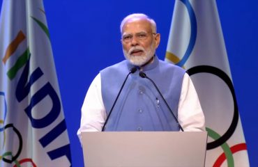 Prime Minister addresses the 141st session of the International Olympic Committee in Mumbai