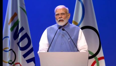 Prime Minister addresses the 141st session of the International Olympic Committee in Mumbai