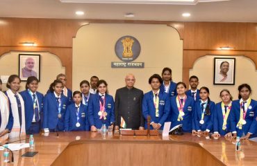 25.10.2023 : Governor felicitates medallists from Berlin Special Olympics