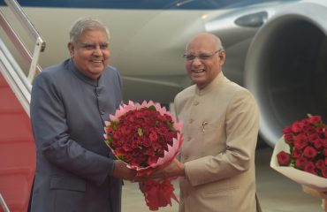06.11.2023 :  Vice President of India Jagdeep Dhankhar arrived in Mumbai