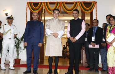 07.11.2023 : Governor, Dy CM receive King of Bhutan; host State reception at Raj Bhavan