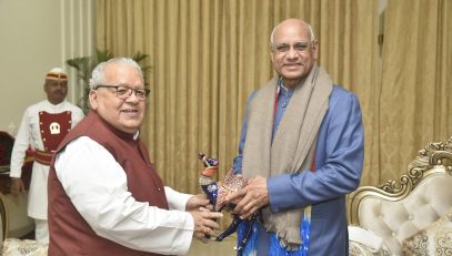 22.11.2023 :  Rajsthan Governor Kalraj Mishra meets Governor Ramesh Bais