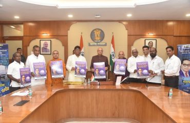 28.11.2023 : Governor releases Information Brochure and Poster for Mahaparinirvan Din Commemoration