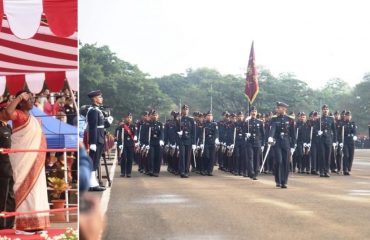 30.11.2023 : President of India Droupadi Murmu reviewed the Passing Out Parade of 145th Course of NDA