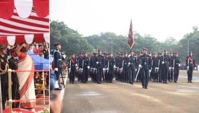 30.11.2023 : President of India Droupadi Murmu reviewed the Passing Out Parade of 145th Course of NDA