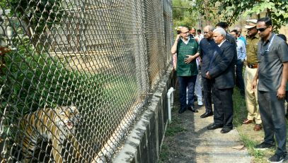 13.12.2023 : Governor visits Wildlife Research and Training Centre at Gorewada