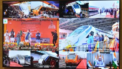 30.12.2023 : PM flags off Amrit Bharat Express and Vande Bharat Express trains