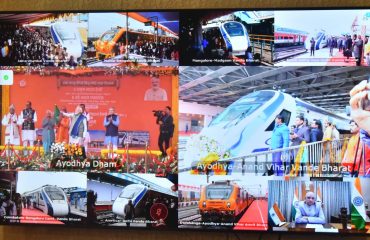 30.12.2023 : PM flags off Amrit Bharat Express and Vande Bharat Express trains
