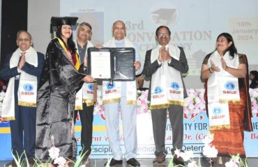 16.01.2024: Governor  presided over the Convocation ceremony of the Sri Balaji University Pune