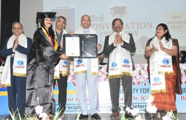 16.01.2024: Governor  presided over the Convocation ceremony of the Sri Balaji University Pune