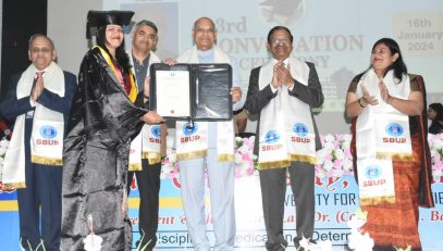 16.01.2024: Governor  presided over the Convocation ceremony of the Sri Balaji University Pune