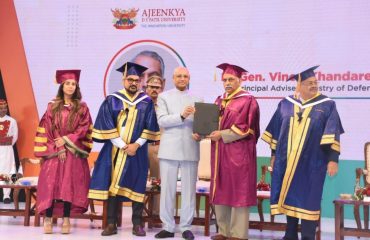 16.01.2024 : Governor presides over the Convocation of the Ajeenkya DY Patil University