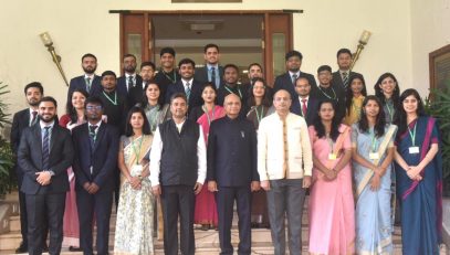 20.01.2024 : Group of probationary officers of ISS calls on Governor