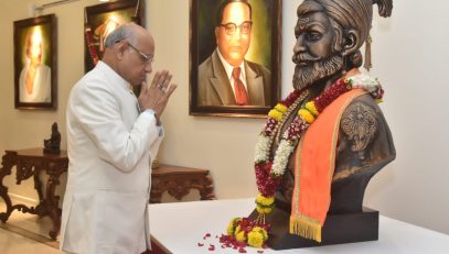 19.02.2024 : Governor offers tributes to Chhatrapati Shivaji Maharaj on his birth anniversary