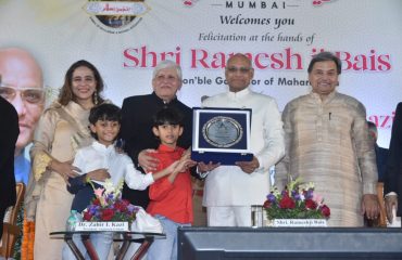 19.02.2024: Governor felicitates the President of Anjuman I Islam Dr Zahir Kazi for being announced the Padma Shri Award
