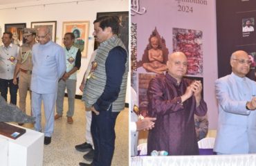 27.02.2024 : राज्यपालांच्या उपस्थितीत बॉम्बे आर्ट सोसायटीच्या १३२ व्या अखिल भारतीय वार्षिक कला प्रदर्शनाचे उदघाटन संपन्न