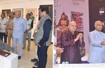 27.02.2024 : राज्यपालांच्या उपस्थितीत बॉम्बे आर्ट सोसायटीच्या १३२ व्या अखिल भारतीय वार्षिक कला प्रदर्शनाचे उदघाटन संपन्न