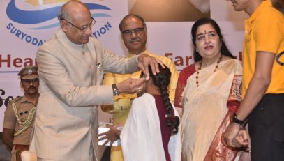 03.03.2024: Governor distributed hearing aid with ear mould to children with hearing impairments coming from poor and needy families