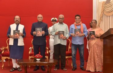 18.03.2024:  Governor releases the book 'Rang Manch' authored by senior journalist and theatre activist Girija Shankar