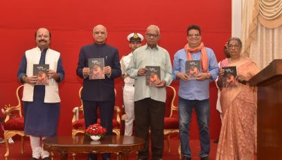 18.03.2024:  Governor releases the book 'Rang Manch' authored by senior journalist and theatre activist Girija Shankar