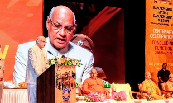 26.05.2024:  Governor presides over the Valedictory function of the yearlong Centenary Celebrations of Ramakrishna Math and Mission Mumbai