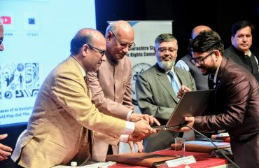 08.06.2024 : Maha Governor presents AI assisted Smart Glasses to Visually Impaired children