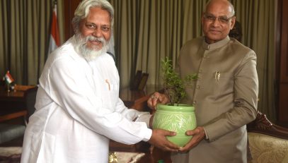 Environmentalist Dr Rajendra Singh called on Governor