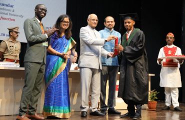 25.06.2024:   Governor  presides over the International Students' Convocation of the Symbiosis International Cultural Centre